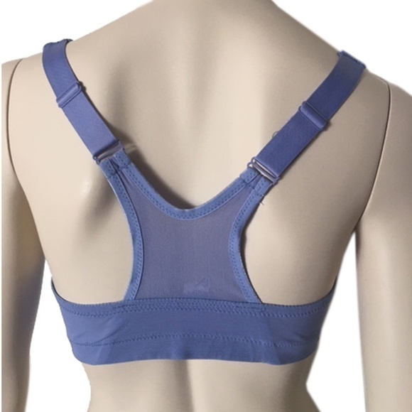 🌸 GLAMORISE Periwinkle Sports Bra 34C New Model 1206 NWT - Picture 2 of 6